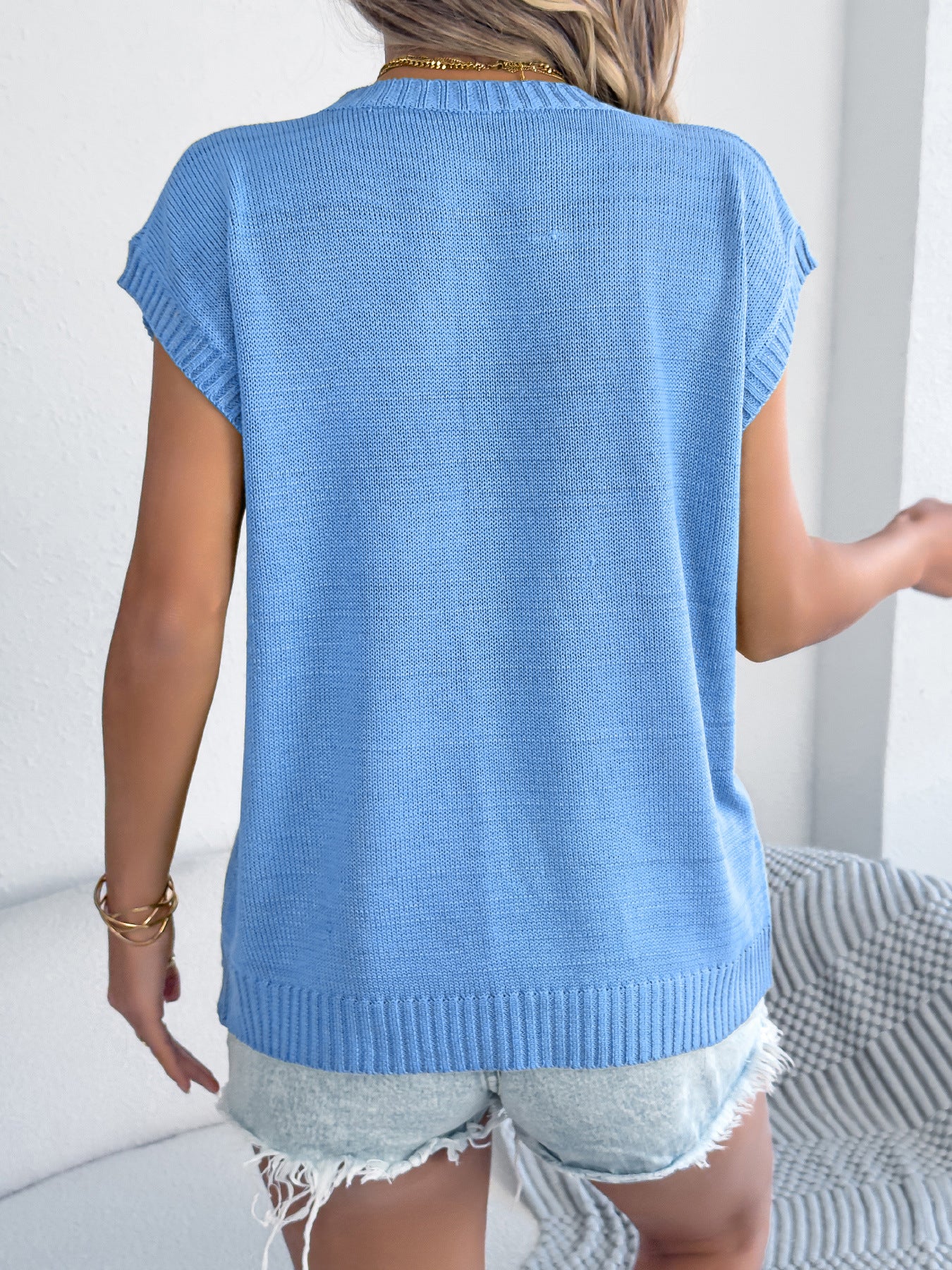Spring Summer Floral Casual Loose Batwing Sleeve Knitwear Holiday Top Women Clothing