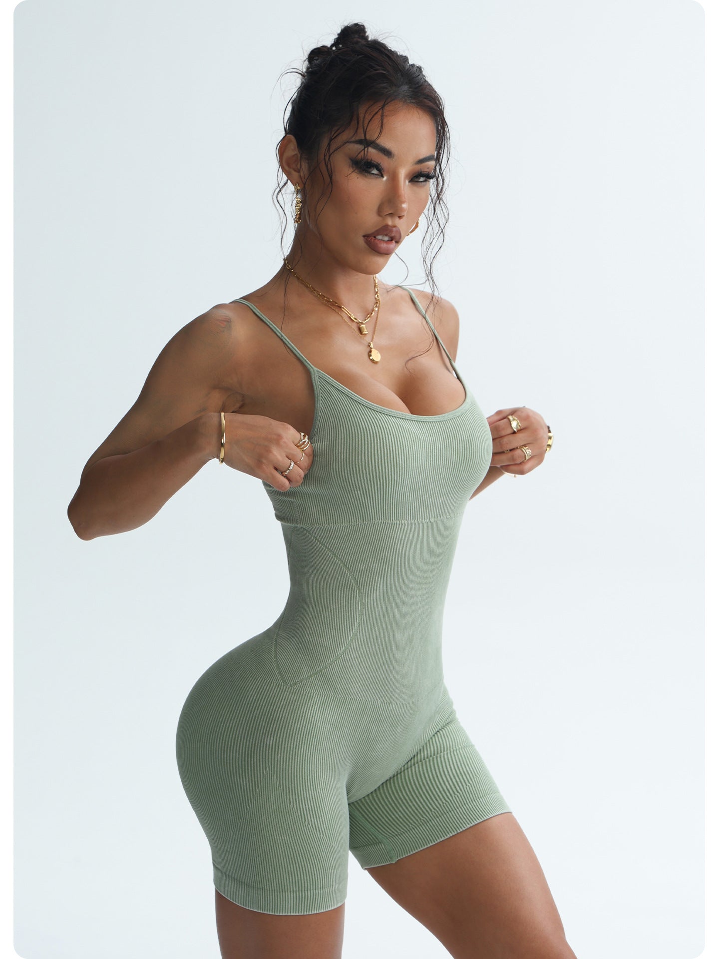 Yoga Jumpsuit Hip Lifting Outdoor Sports Fitness One Piece Backless Corset