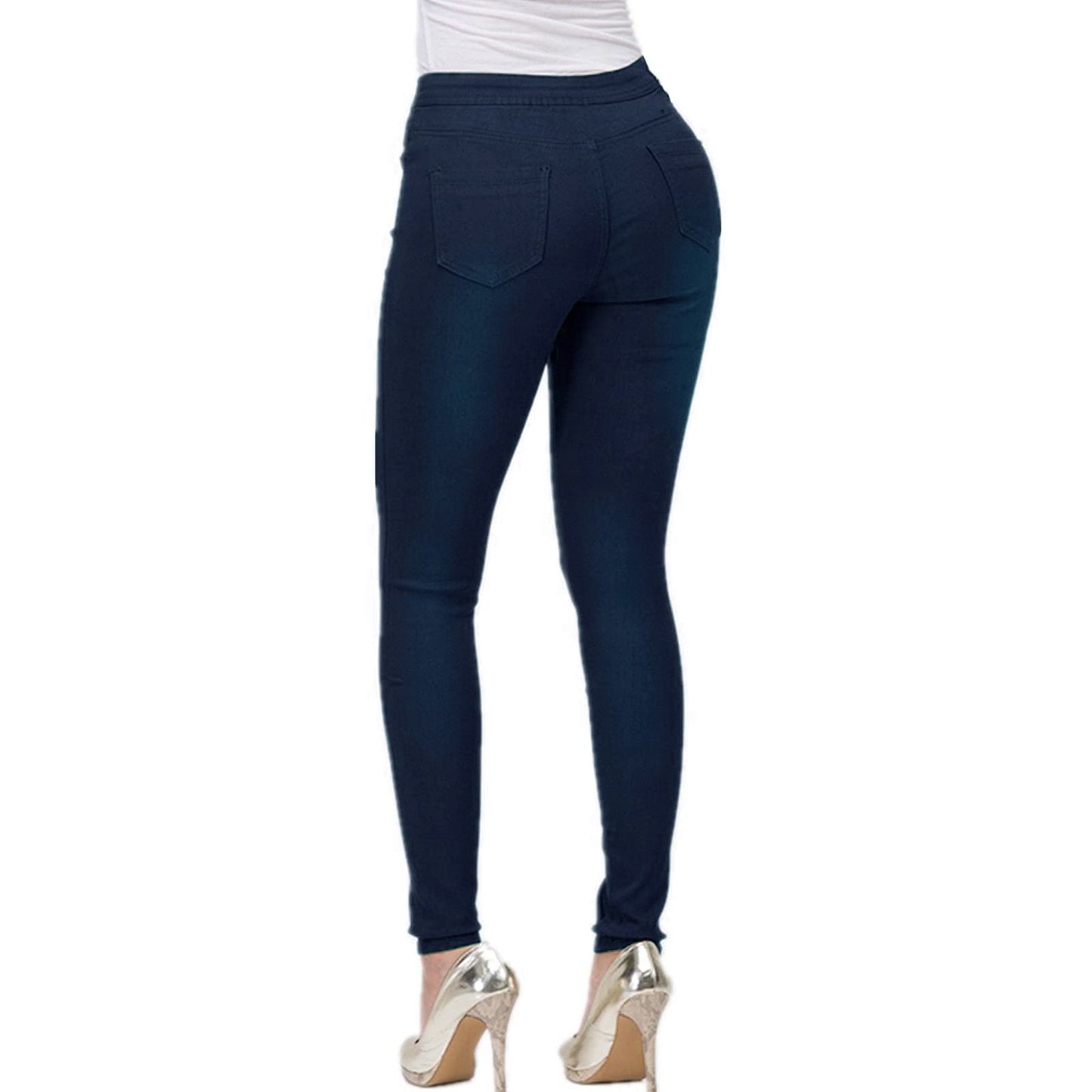 Women Slim Fit Multi Color Stretch Denim Trousers for Women