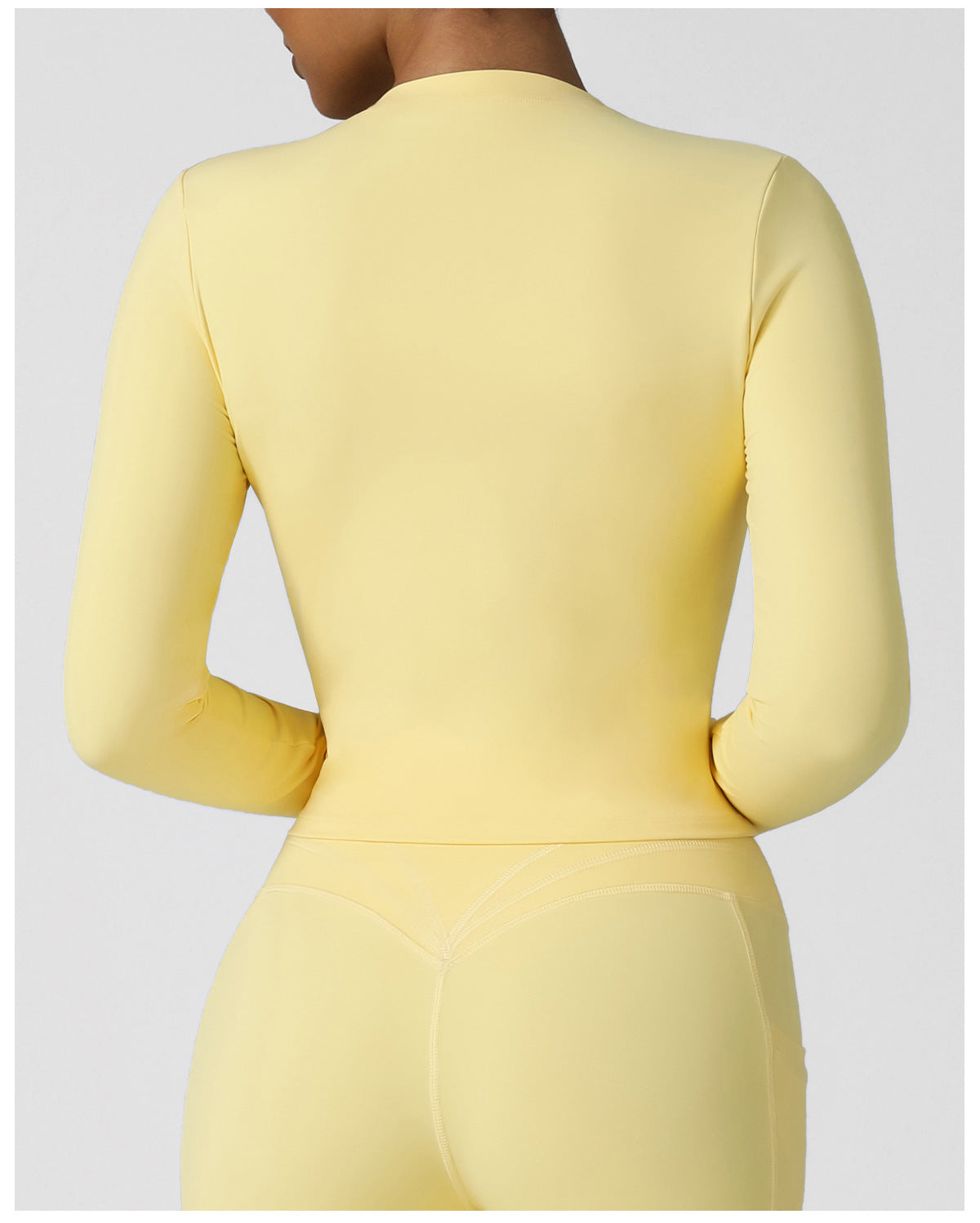 Autumn Winter Tight Yoga Jacket High Elastic round Neck Long Sleeve T shirt Running Outdoors Sports Top Workout Clothes for Women
