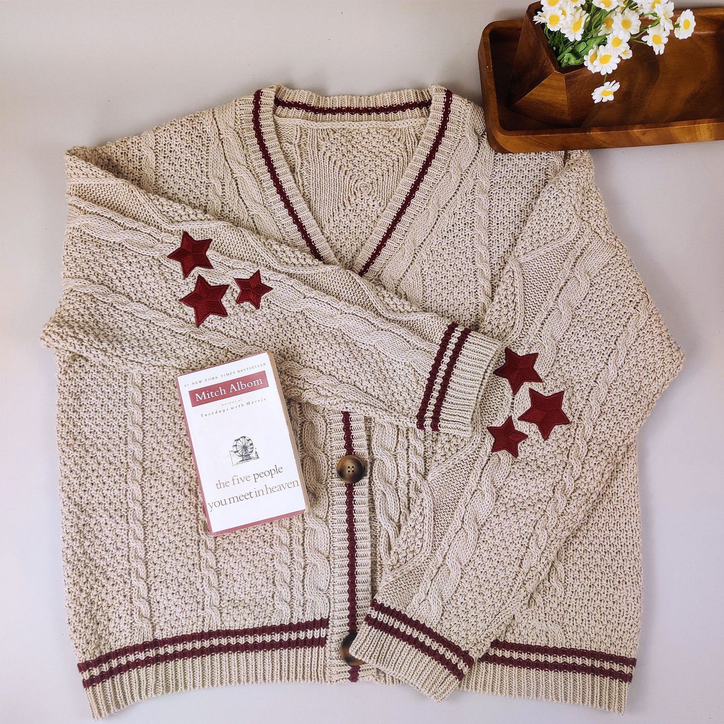 Autumn Winter Solid Color Women Long Sleeved Cardigan Office Batwing Knitted Creamy white Single Breasted Sweater Coat