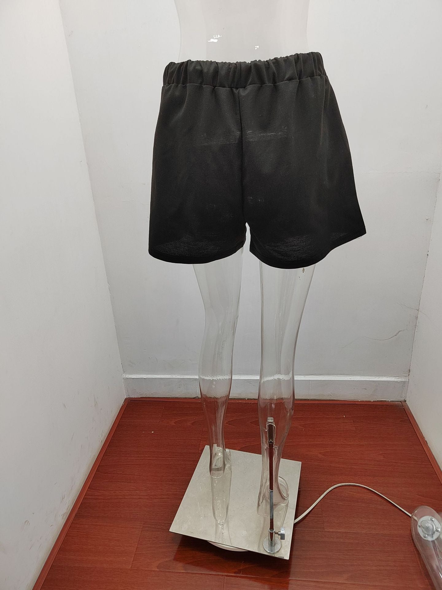 Casual Pants Women Summer Solid Color New High Waist Straight Drawstring Loose Casual Shorts Women