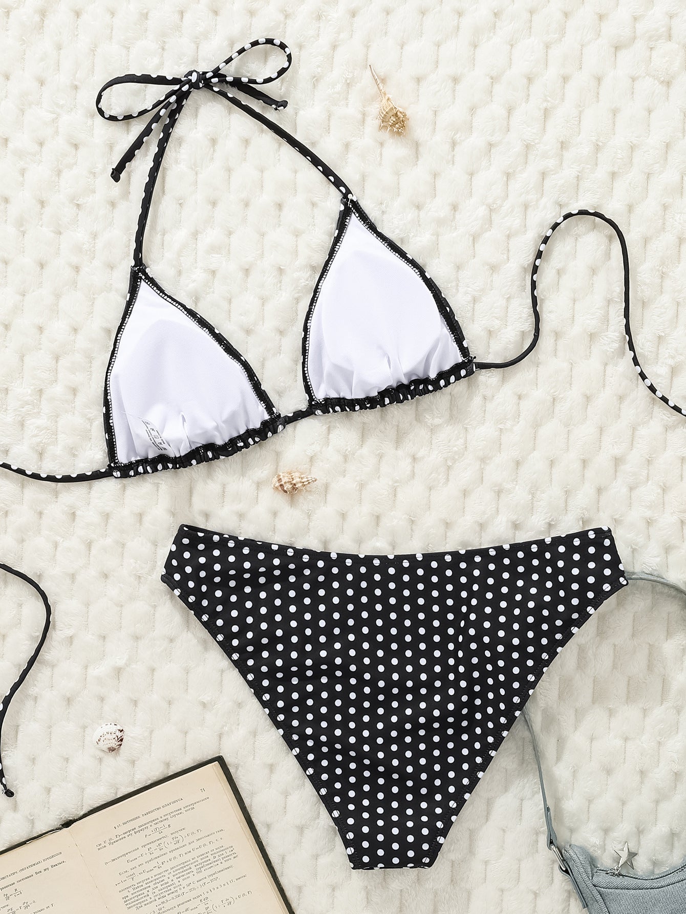 Bikini Polka Dot Printed Sexy Strap Split Swimsuit Spring Vacation Bikini