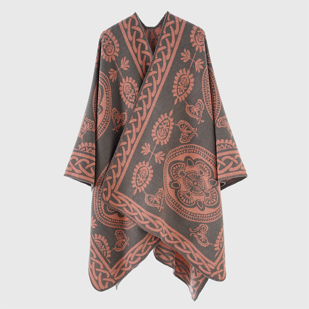 Shawl Women High Grade Korean Loose Cheongsam Outer Shawl Winter Shawl