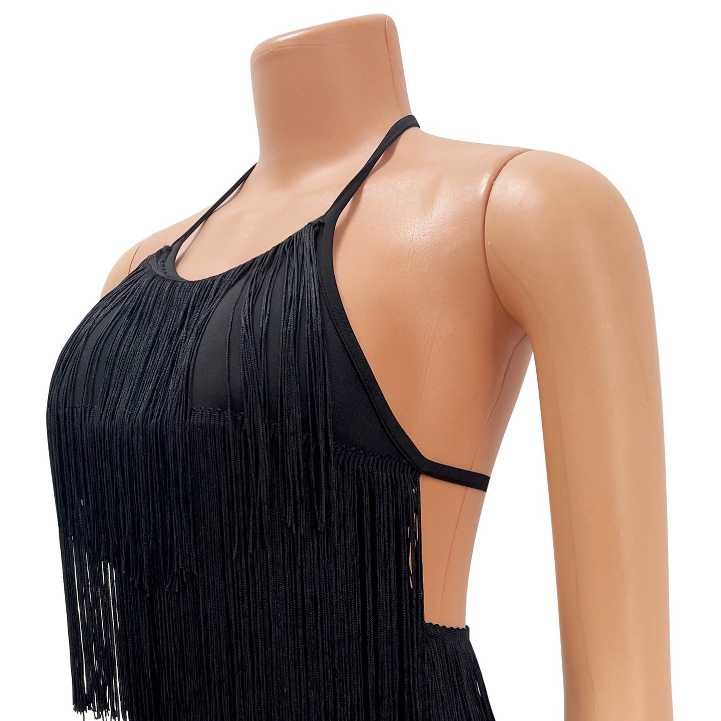 Summer Women Clothing Sexy Tight Tassel Suspender Jumpsuit Women
