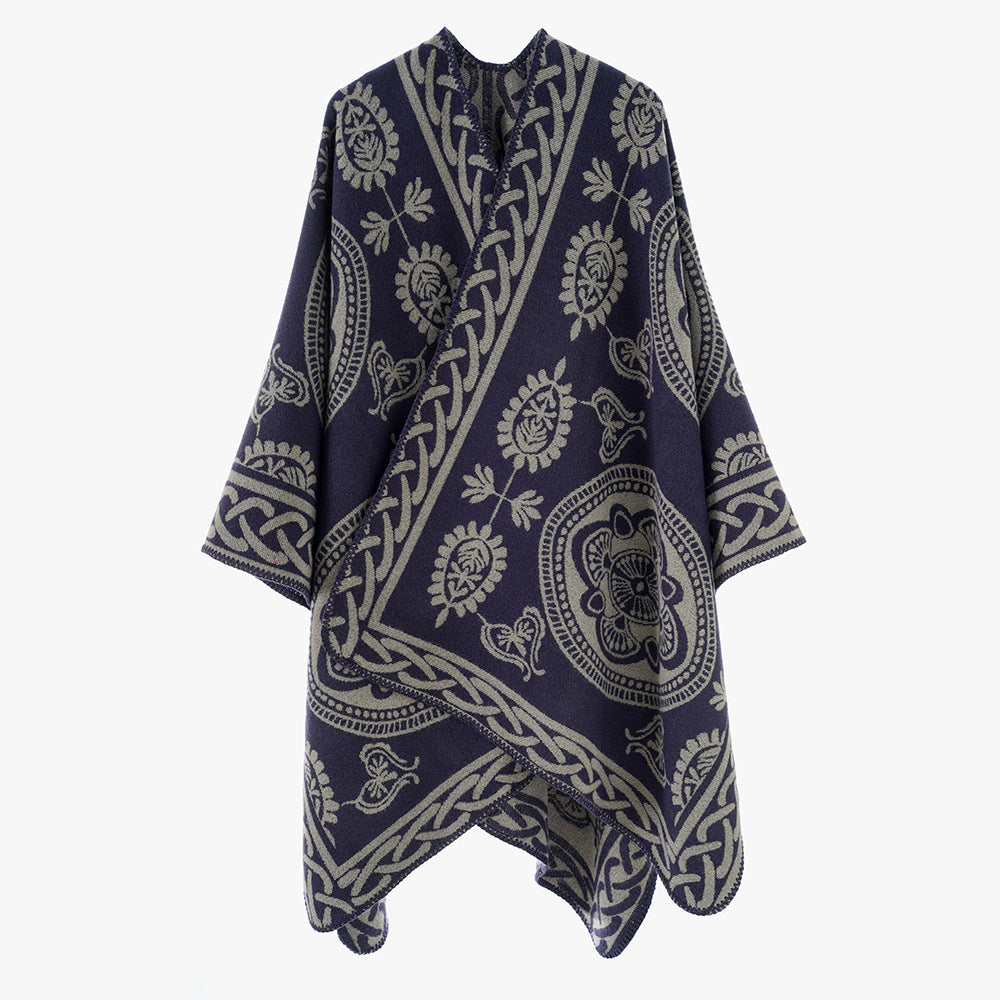 Shawl Women High Grade Korean Loose Cheongsam Outer Shawl Winter Shawl