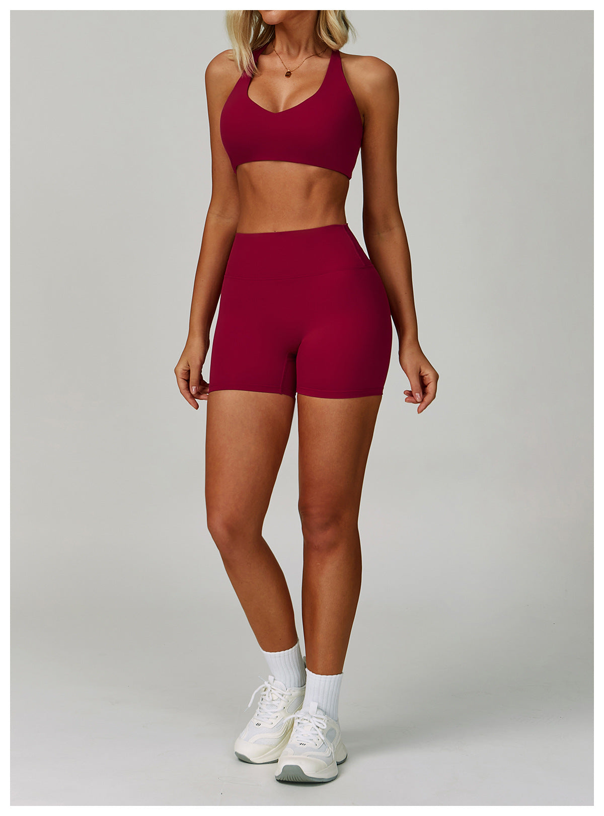 Nude Feel Yoga Shorts Tight High Waist Quick Drying Outdoor Exercise Shorts Women Casual Running Fitness Clothes