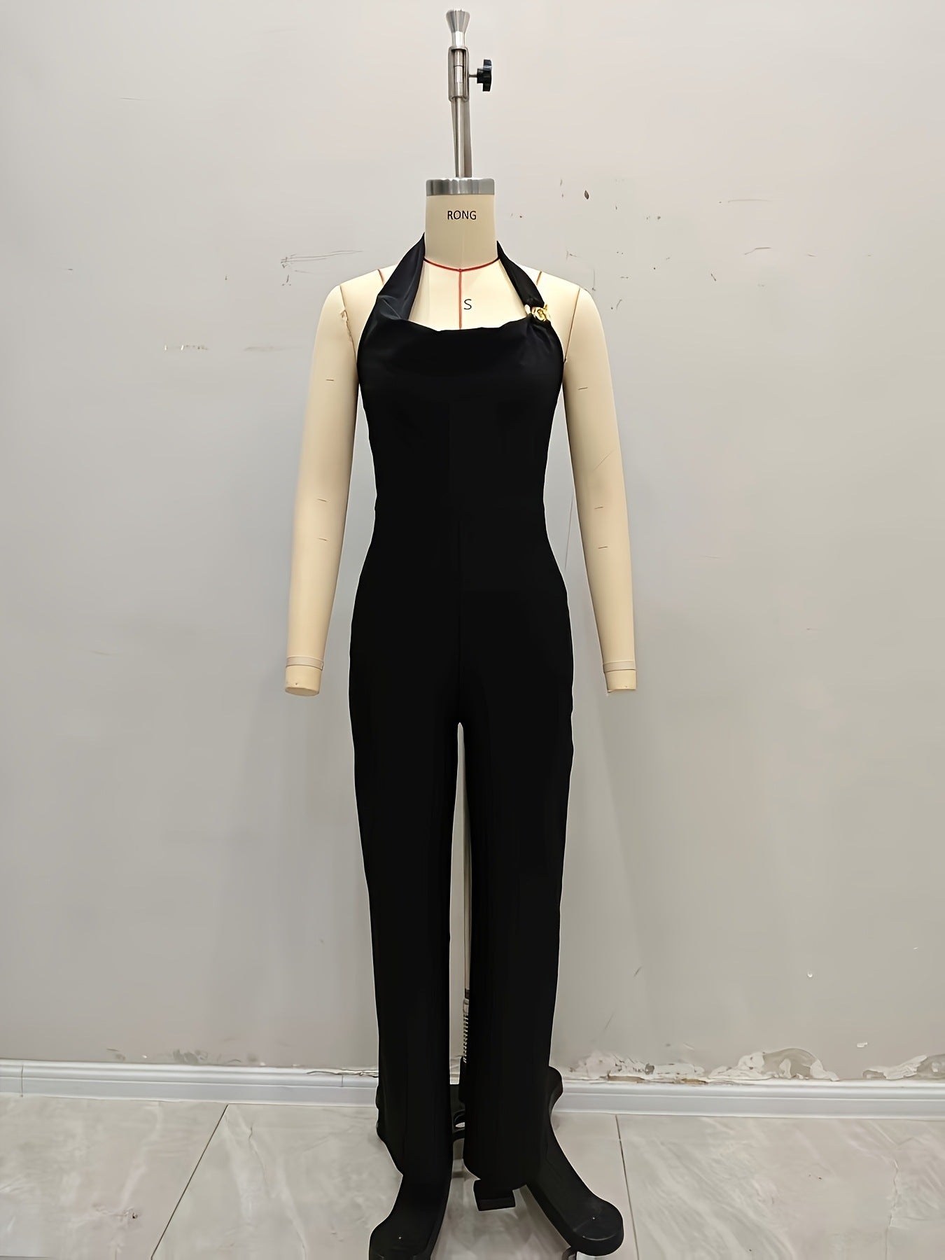Beauty Back Jumpsuit Women Clothing Tight Summer Halter One Piece Sets Hip Lifting Jumpsuit Women