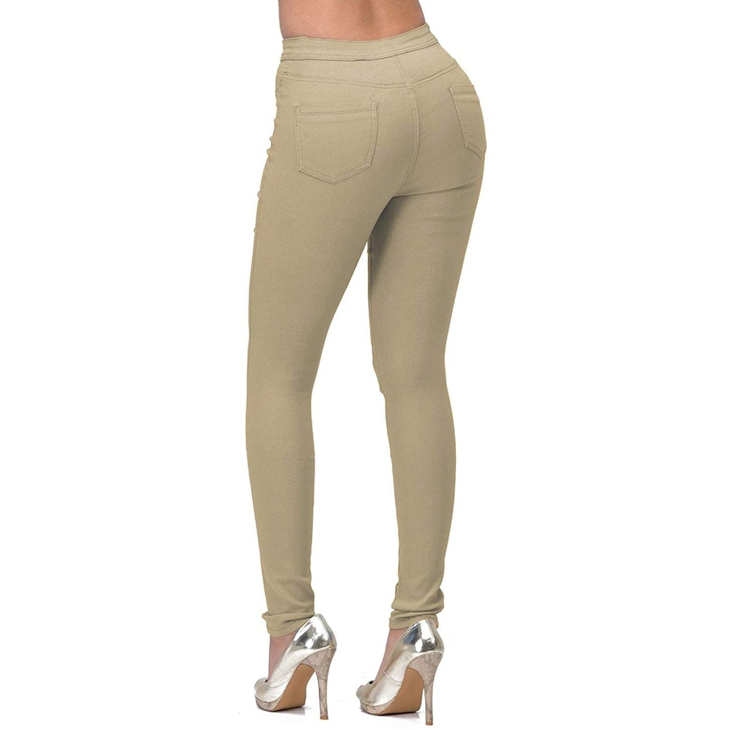 Women Slim Fit Multi Color Stretch Denim Trousers for Women