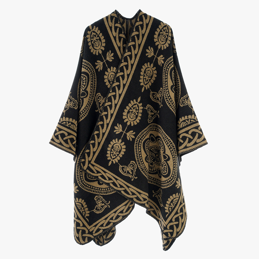 Shawl Women High Grade Korean Loose Cheongsam Outer Shawl Winter Shawl