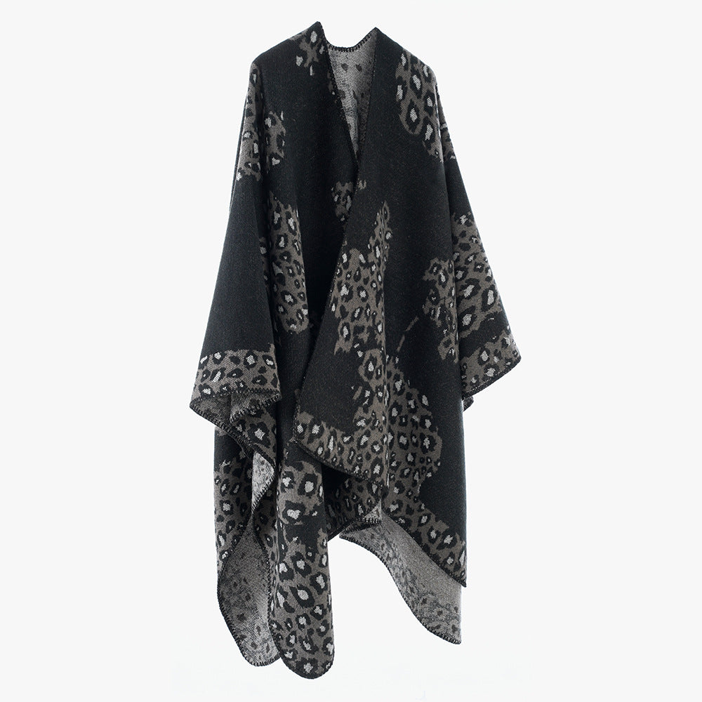 Ethnic Color Matching Shawl Tourism Photography Artifact Warm Large Cape Shawl Scarf