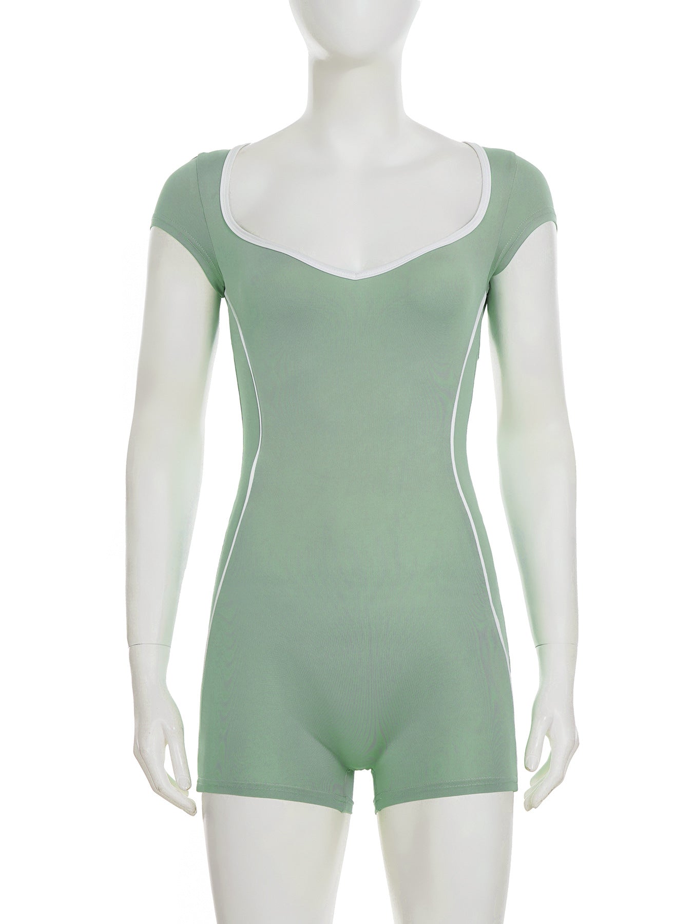 Sports Personality Sexy Square Collar Show Waistline Tight Jumpsuit Backless Low Waist Sexy Casual Butt Lift Underwear