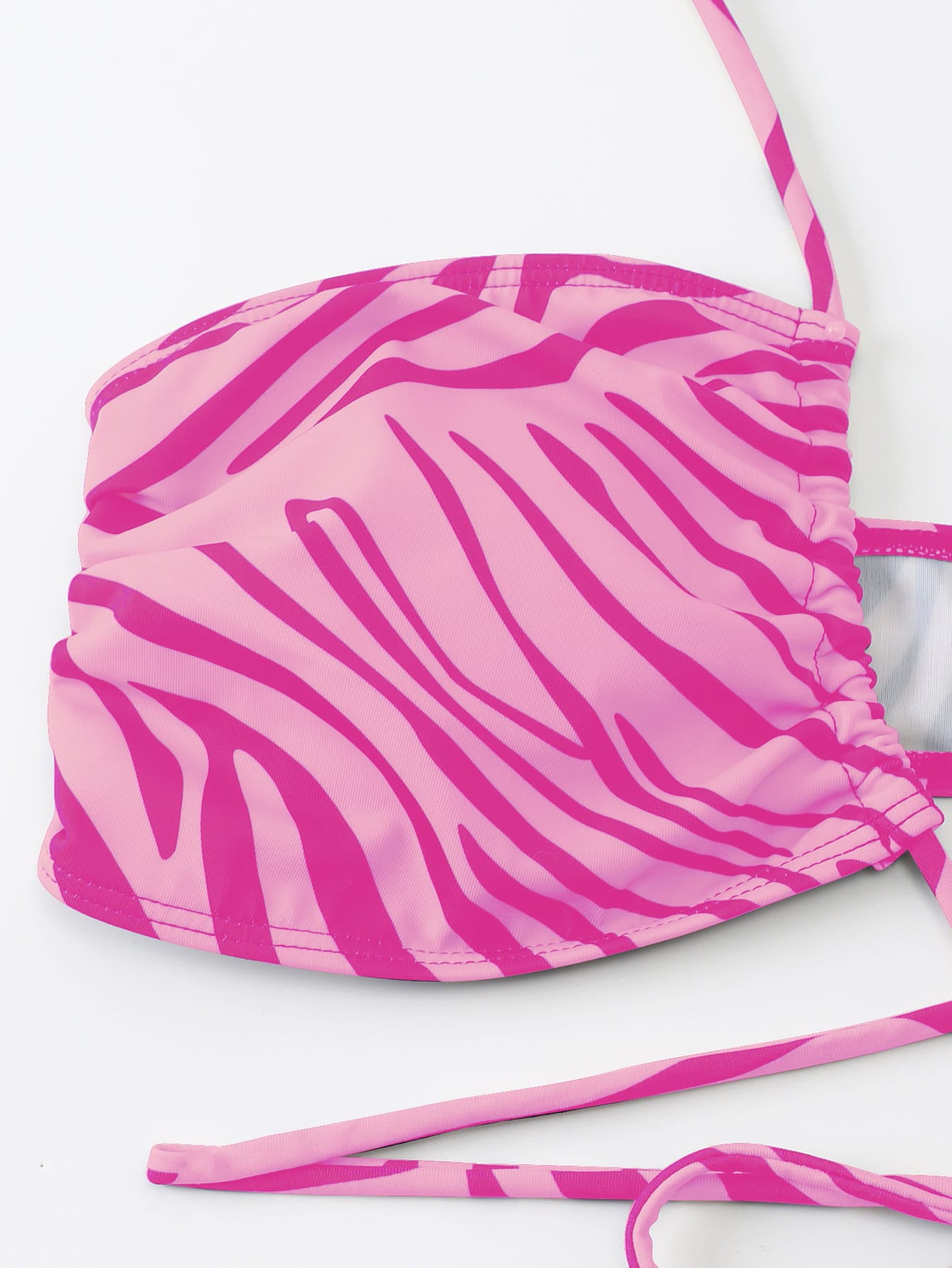 Swimsuit Women Split Three Piece Striped Bikini