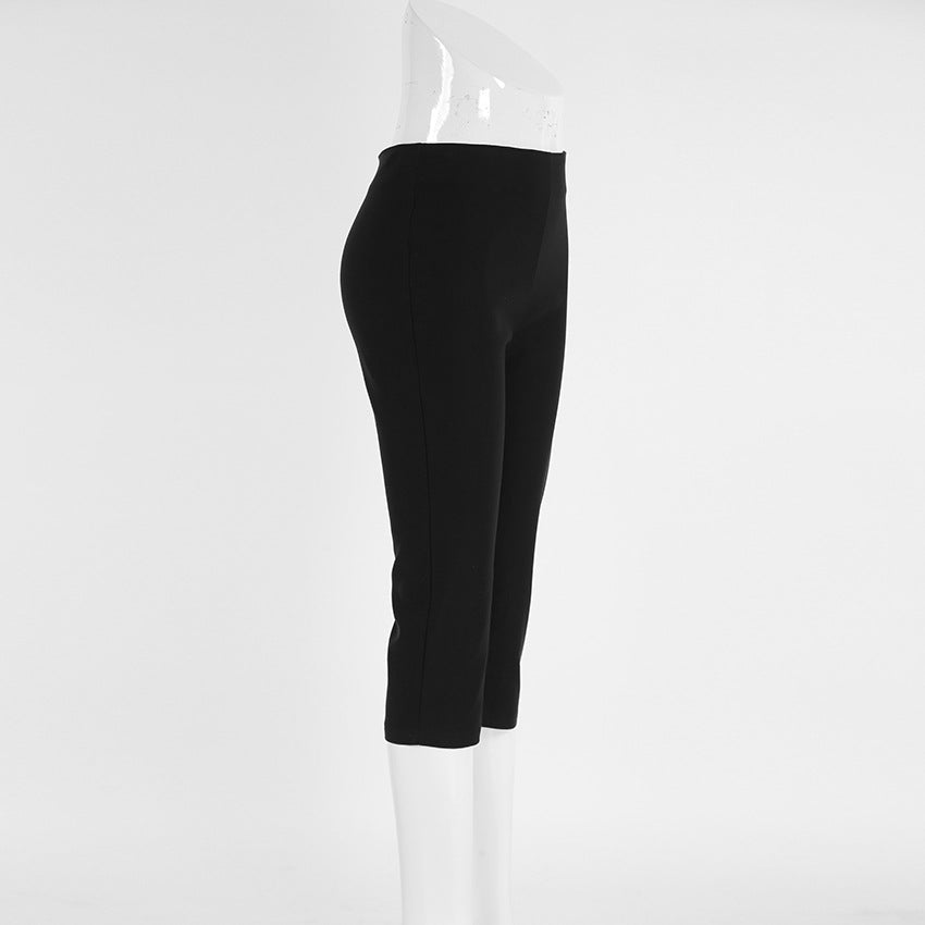 Autumn Winter High Waist Tight Hip Raise Slimming Stretch Cropped Pants Pants Women Clothing Yoga Pants