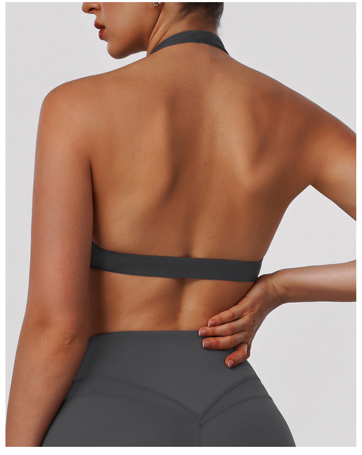 Sexy Hollow Out Cutout out Beauty Back Yoga Bra Halter Sports High Elastic Vest Running Fitness Push up Underwear