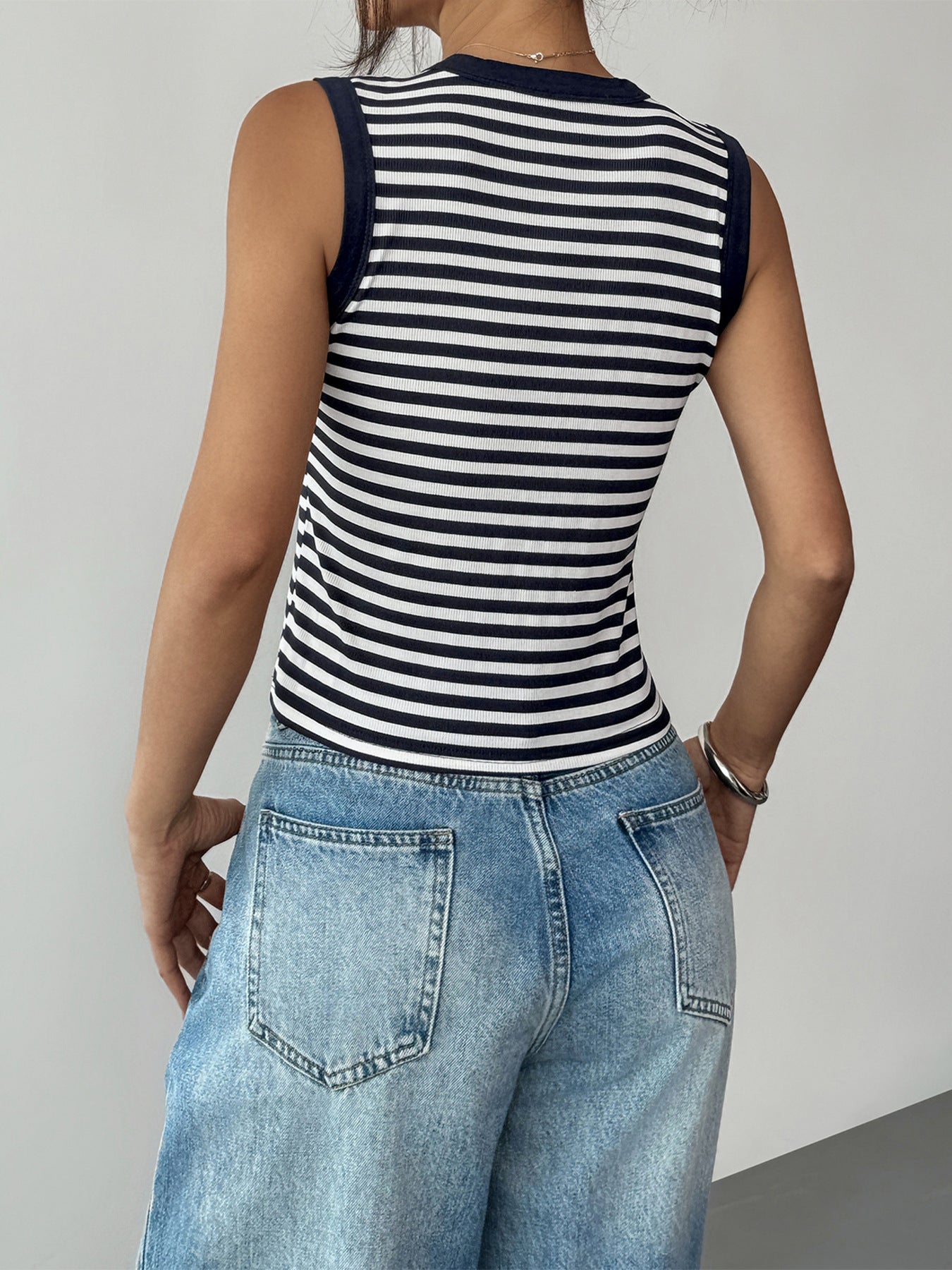 Sleeveless Striped Casual Street Camisole Summer Women