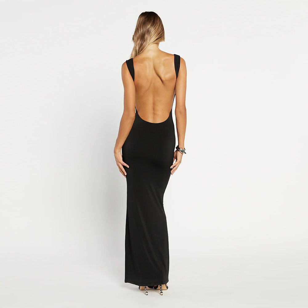 Cami Dress Sexy Sleeveless Backless Slim Fit Dress