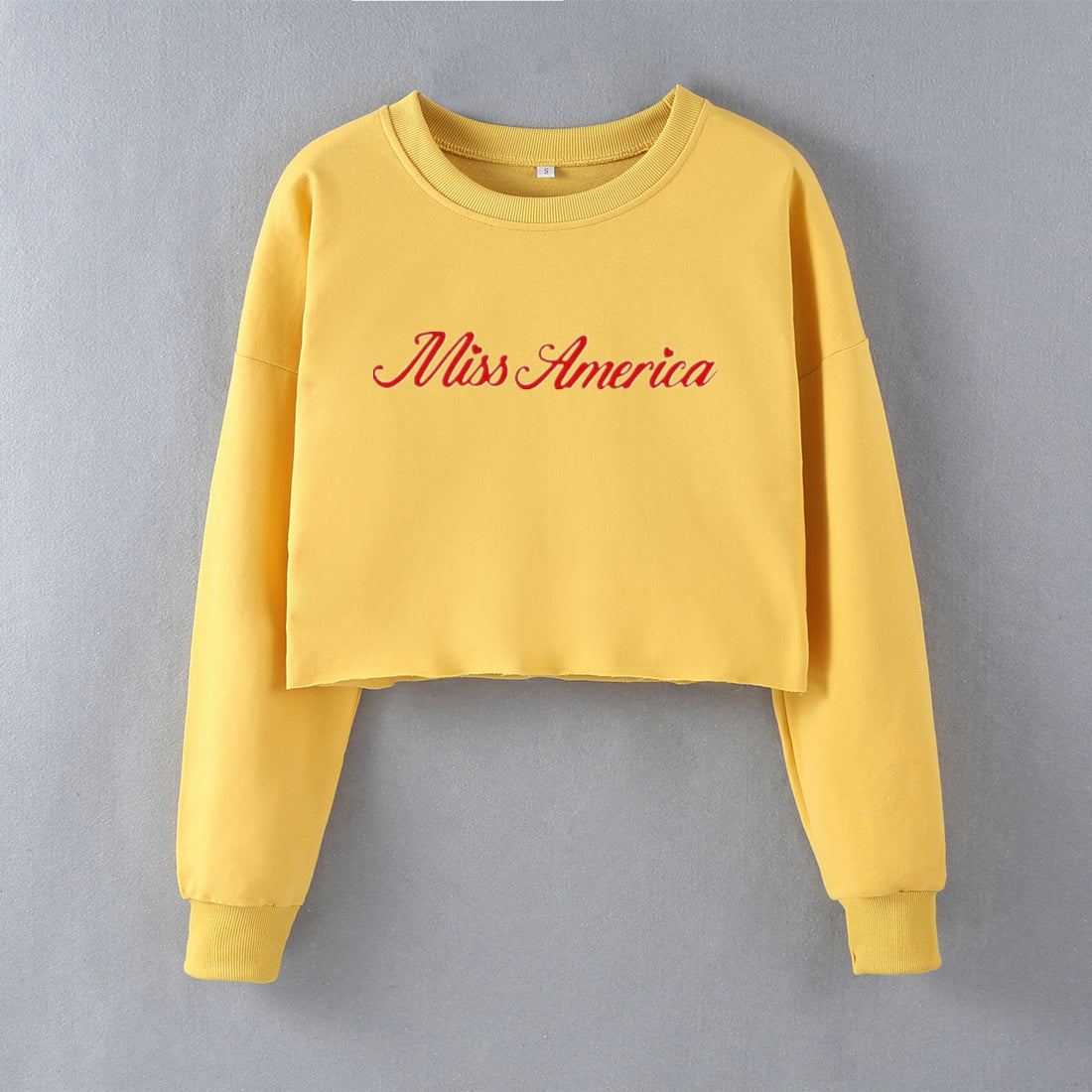 Street Hipster Sexy Women Top Short Long Sleeve Sweatshirt Autumn