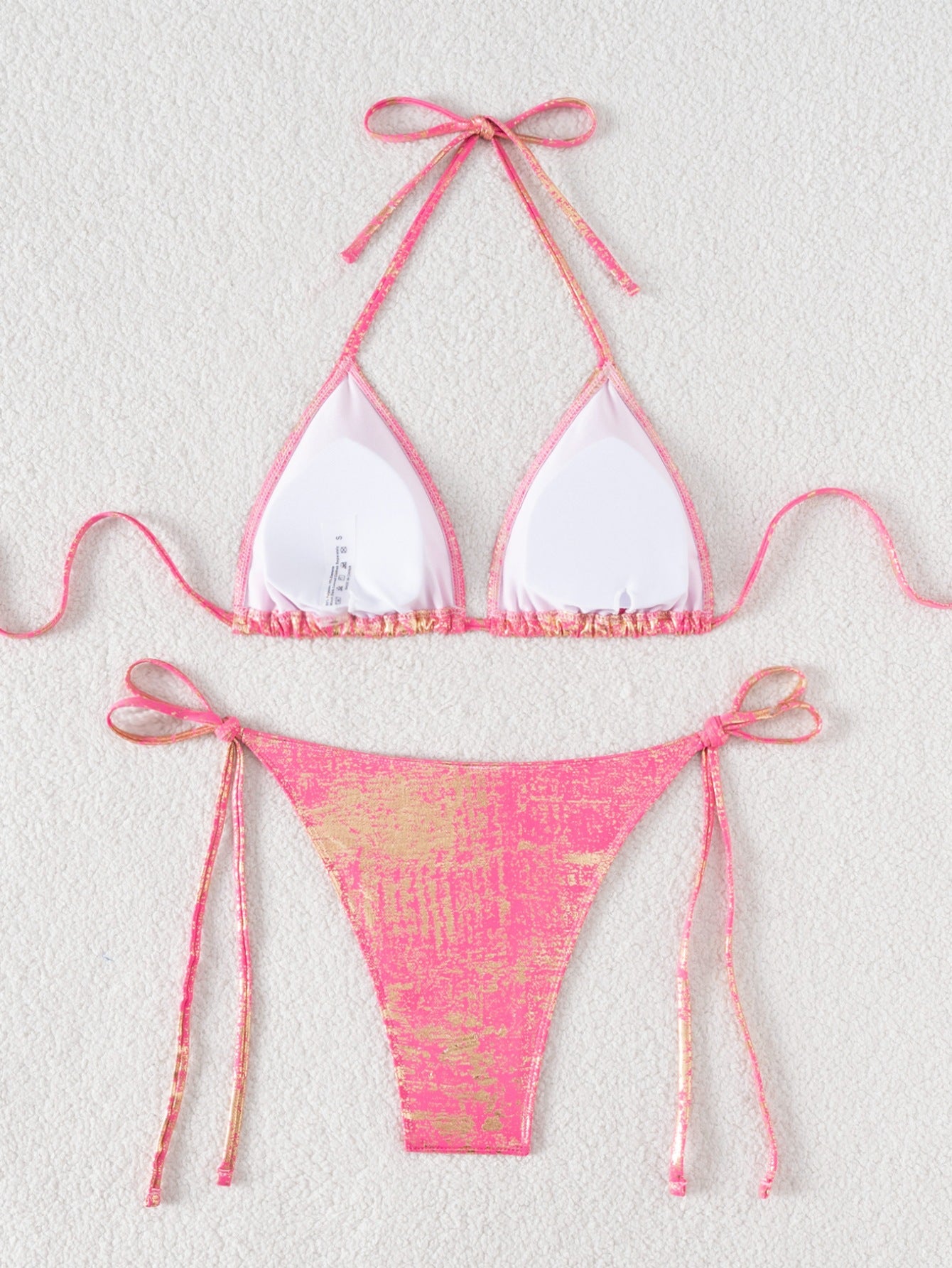 Triangle Bag Lace up Sexy Bikini Swimsuit
