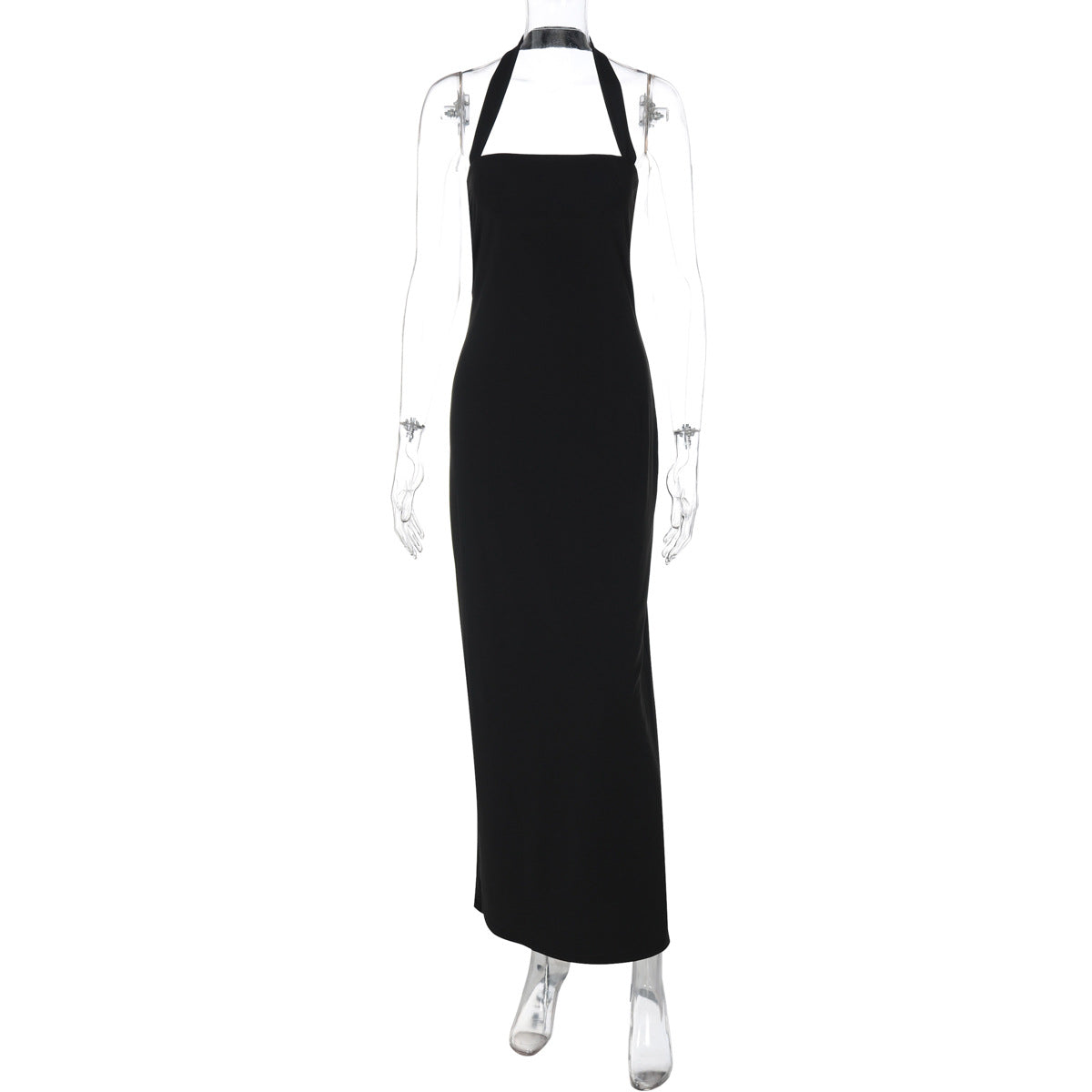 Women Clothing Summer Sexy off Neck Halter Backless Slimming Dress Women