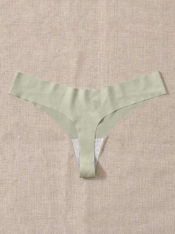 Seamless Sport Underwear T Back High Elastic Nude Feel Cotton Patch Deodorant Running Fitness