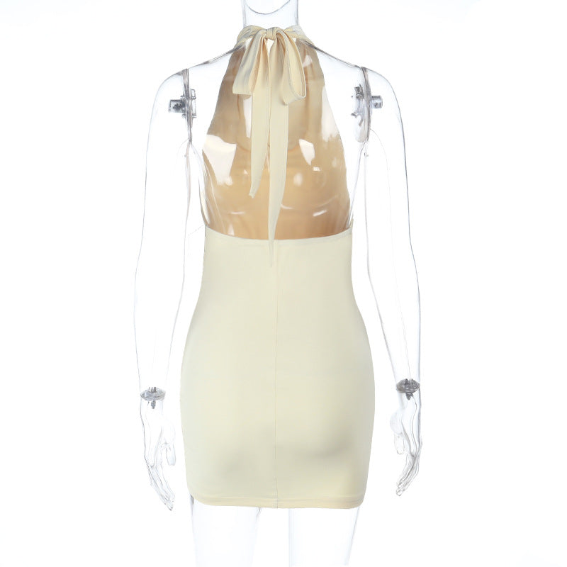 Spring Summer Pleated Hip Elegant Cold Shoulder Bodycon High Waist Turtleneck Dress