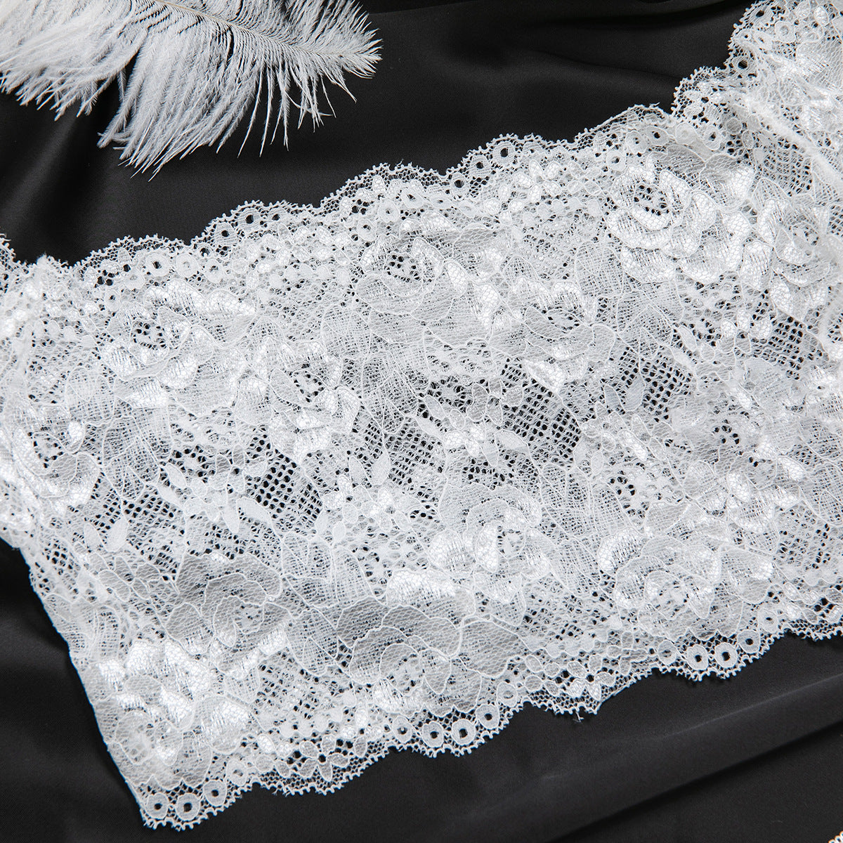 Sexy Underwear See through Lace White off Shoulder Strapless Sexy Top Temptation Two Women