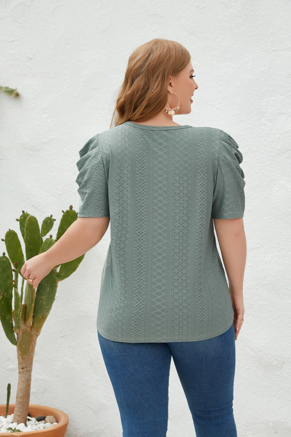 Plus Size Spring Summer Women Clothing Loose Fitting Casual T shirt Women Round Neck Short Sleeve Office Top