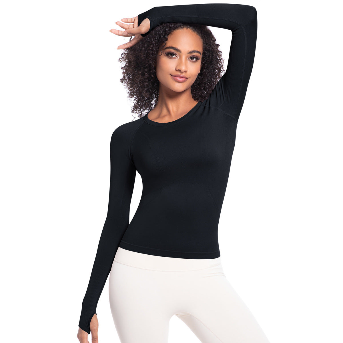 Arrival Women Long Sleeve round Neck Exercise T shirt Running Fitness Top Skin Friendly Slim Breathable Yoga Long Sleeve