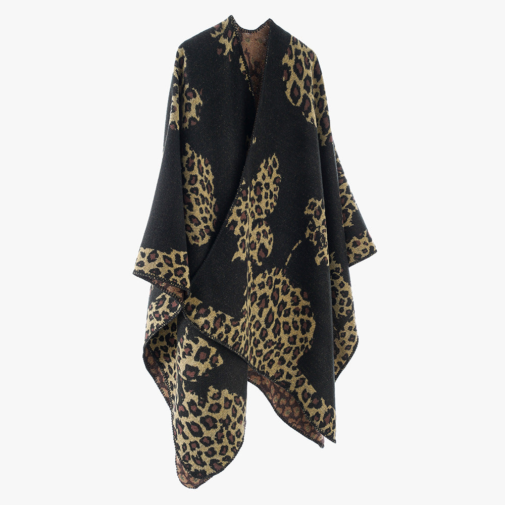 Ethnic Color Matching Shawl Tourism Photography Artifact Warm Large Cape Shawl Scarf