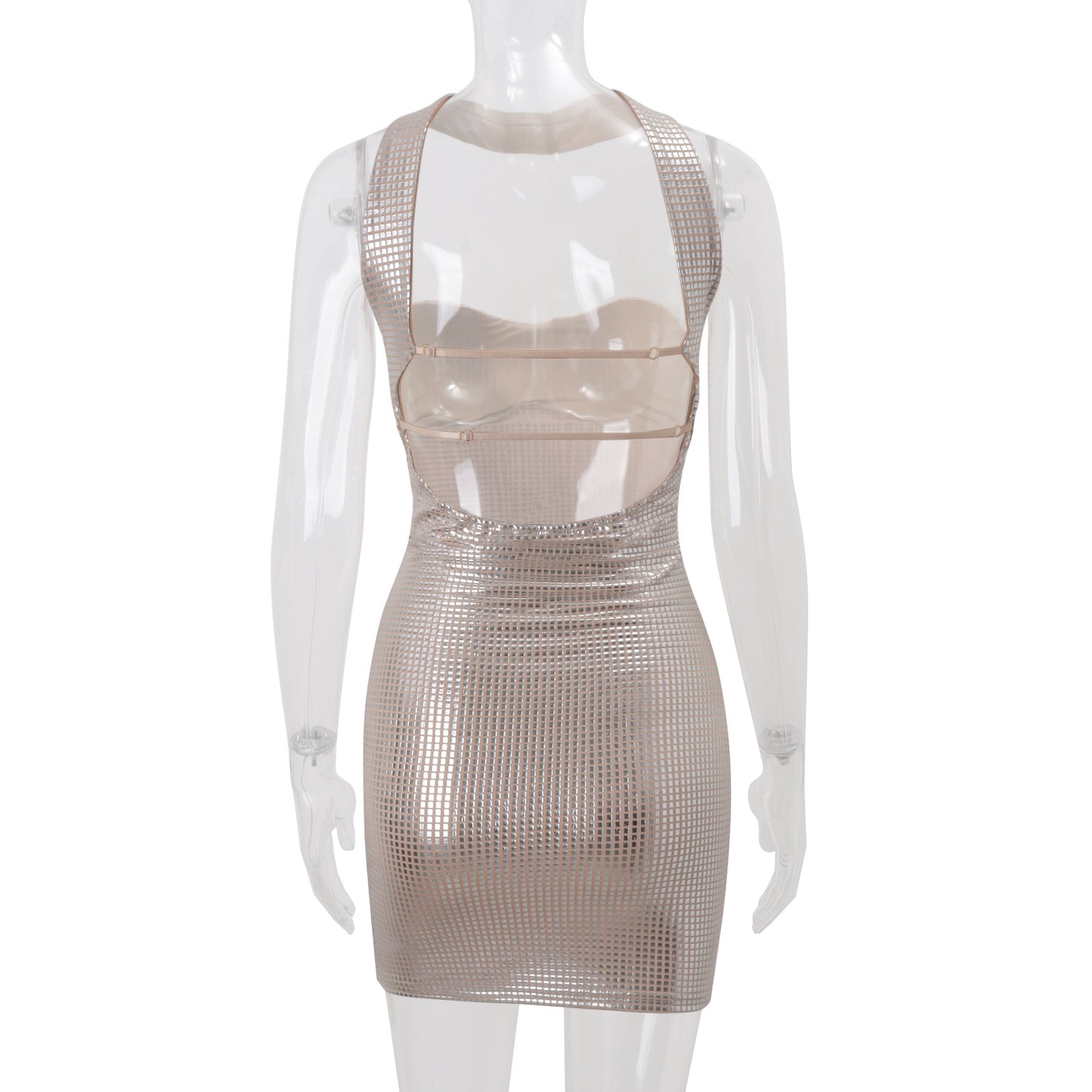 Women Clothing Elegant Sexy Socialite Halter Tube Top Skinny Sheath Dress