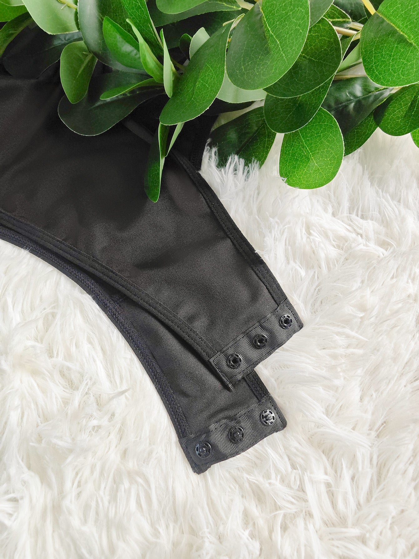 Sexy Mesh Transparent Embroidered Floral One Piece Long Sleeve Top All Match Jumpsuit