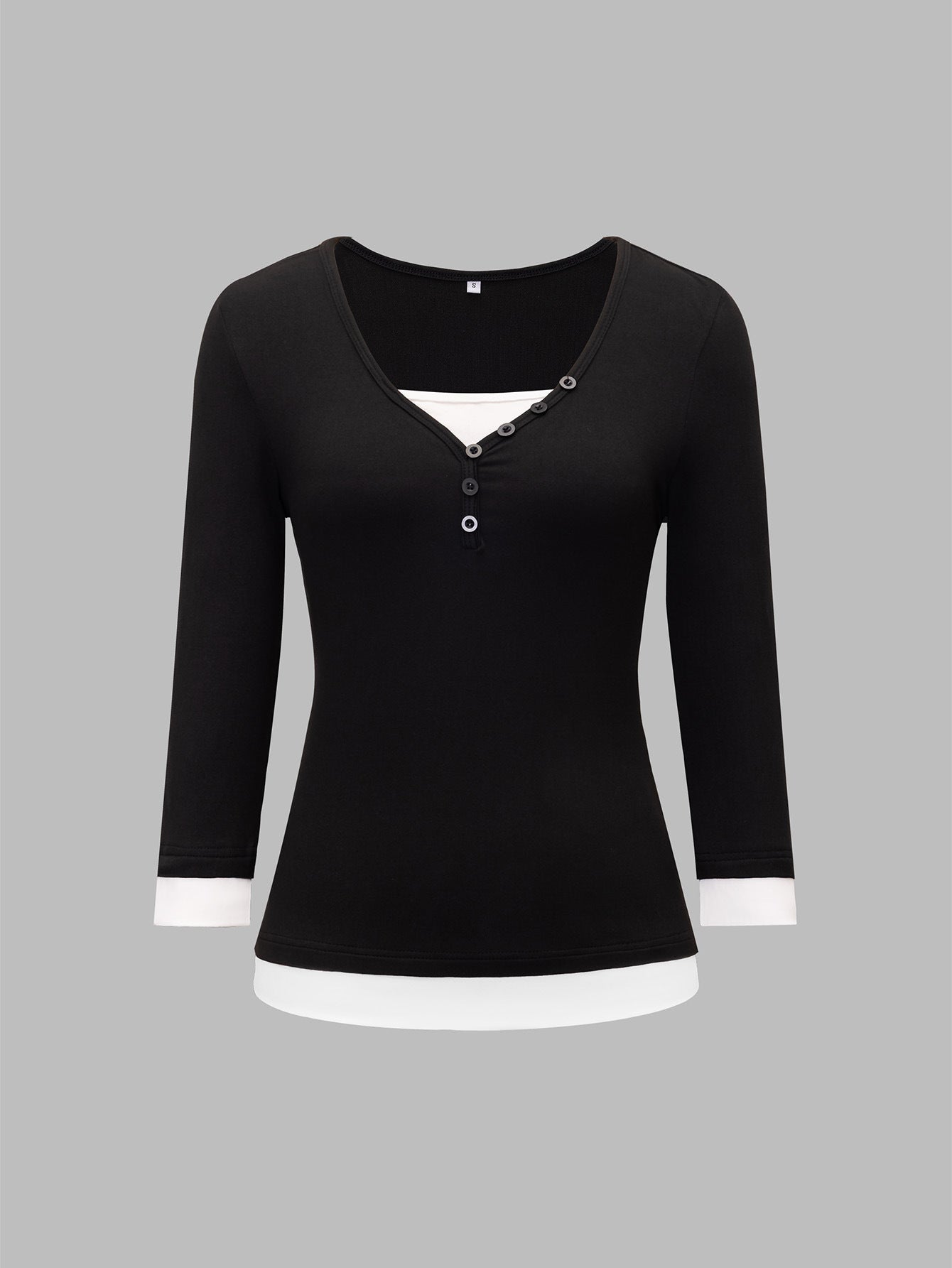 Casual Minimalist Long Sleeve Bottoming Vest T shirt Women Clothing Autumn Winter