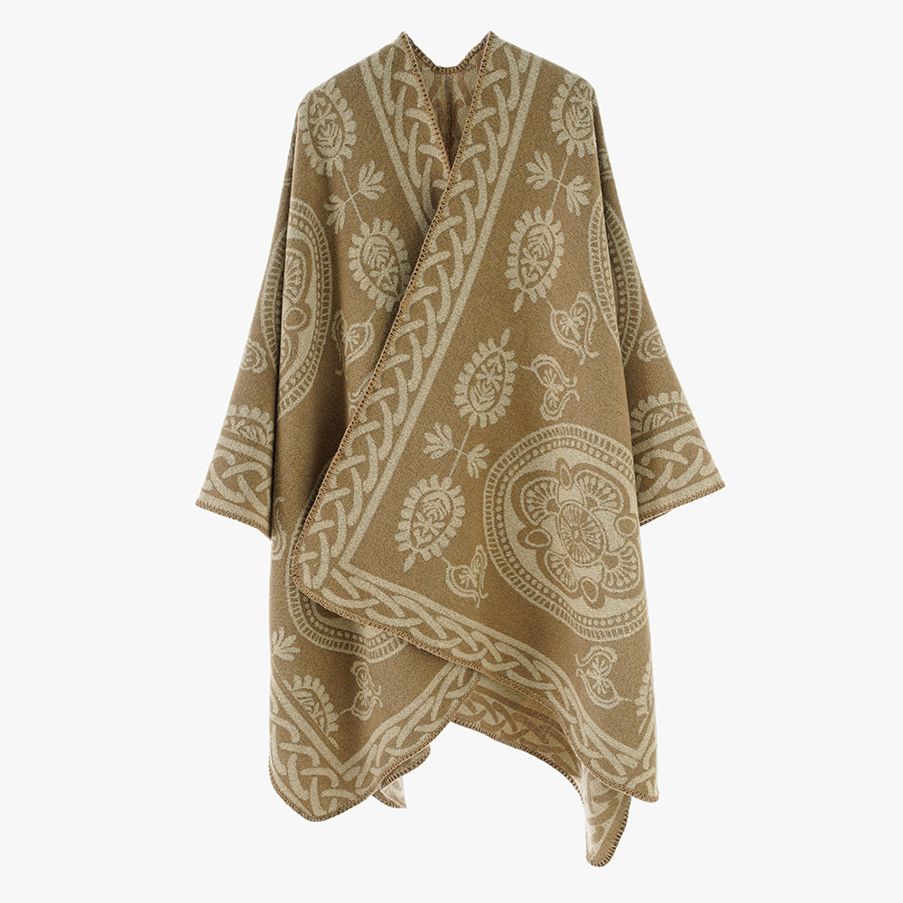 Shawl Women High Grade Korean Loose Cheongsam Outer Shawl Winter Shawl