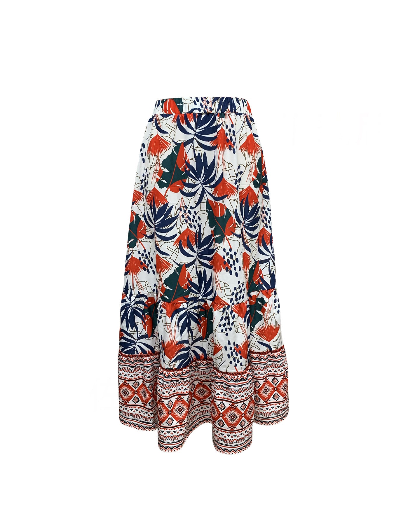 Spring Summer Women Casual Print Holiday Skirt