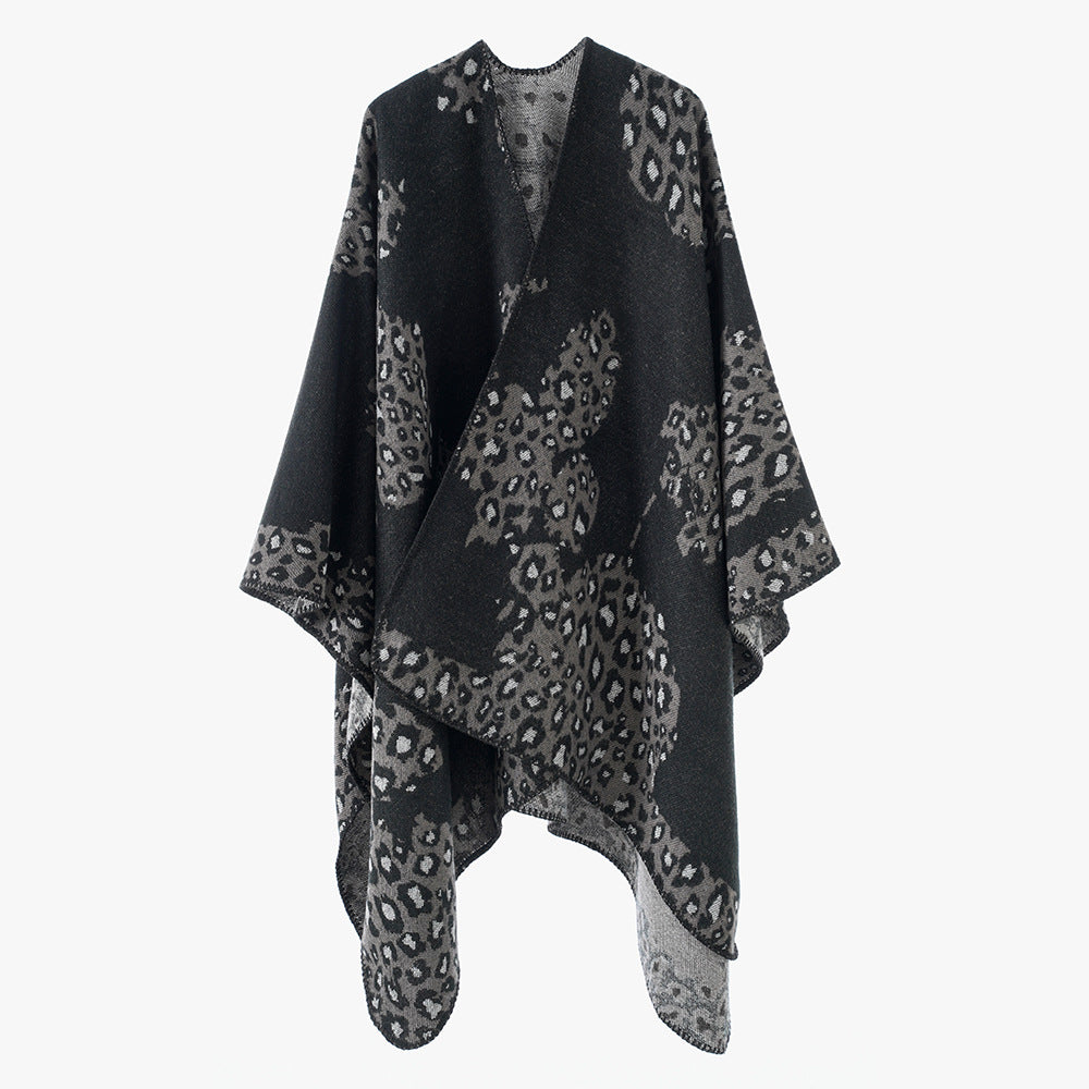 Ethnic Color Matching Shawl Tourism Photography Artifact Warm Large Cape Shawl Scarf