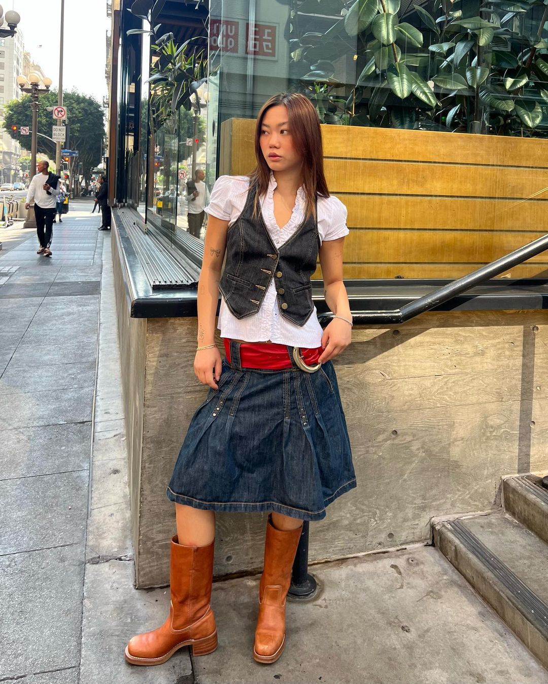 Slim Denim Vest For Women