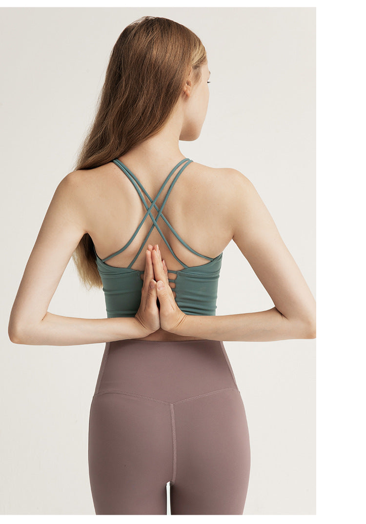 Shockproof Running Push up Sports Bra Women Workout Beauty Back Quick-Drying Yoga Vest Sports Bra