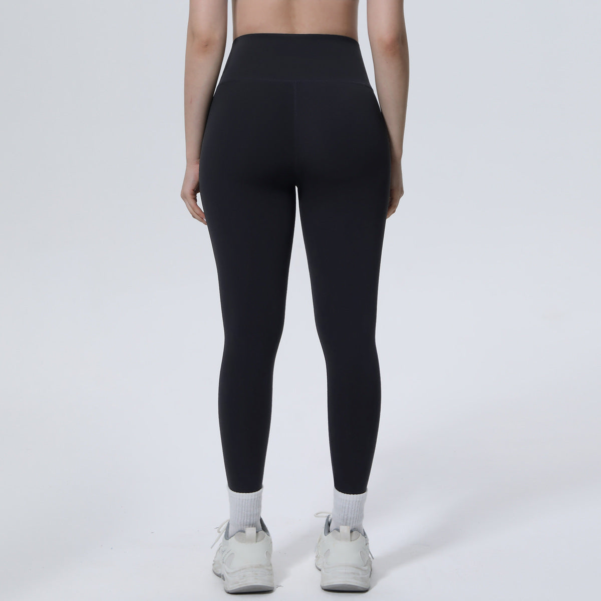 High Waist Nude Feel Seamless Skin Friendly Cross Waist Tight Pants Running Exercise Workout Pants Sexy Slim Fit Yoga Pants