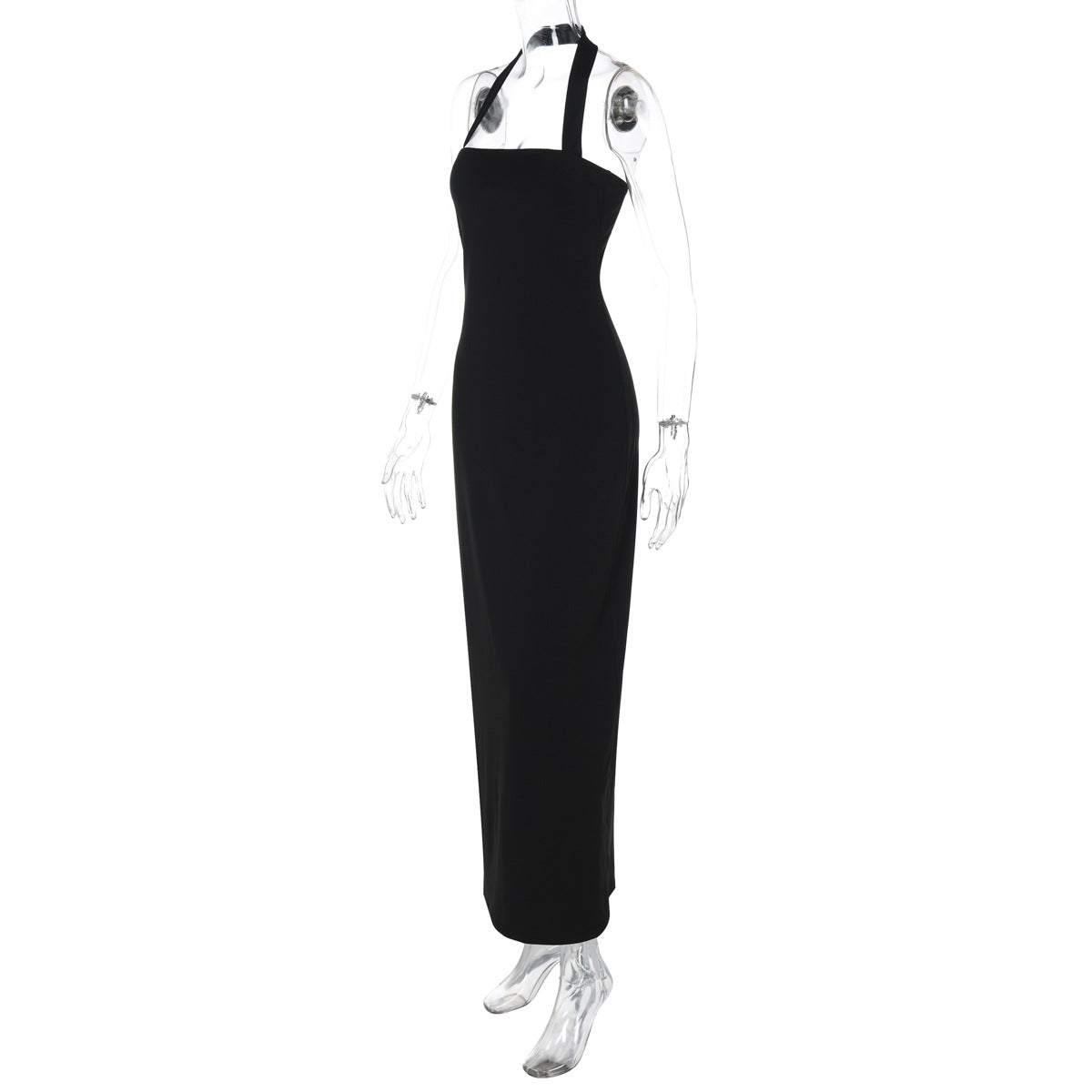 Women Clothing Summer Sexy off Neck Halter Backless Slimming Dress Women