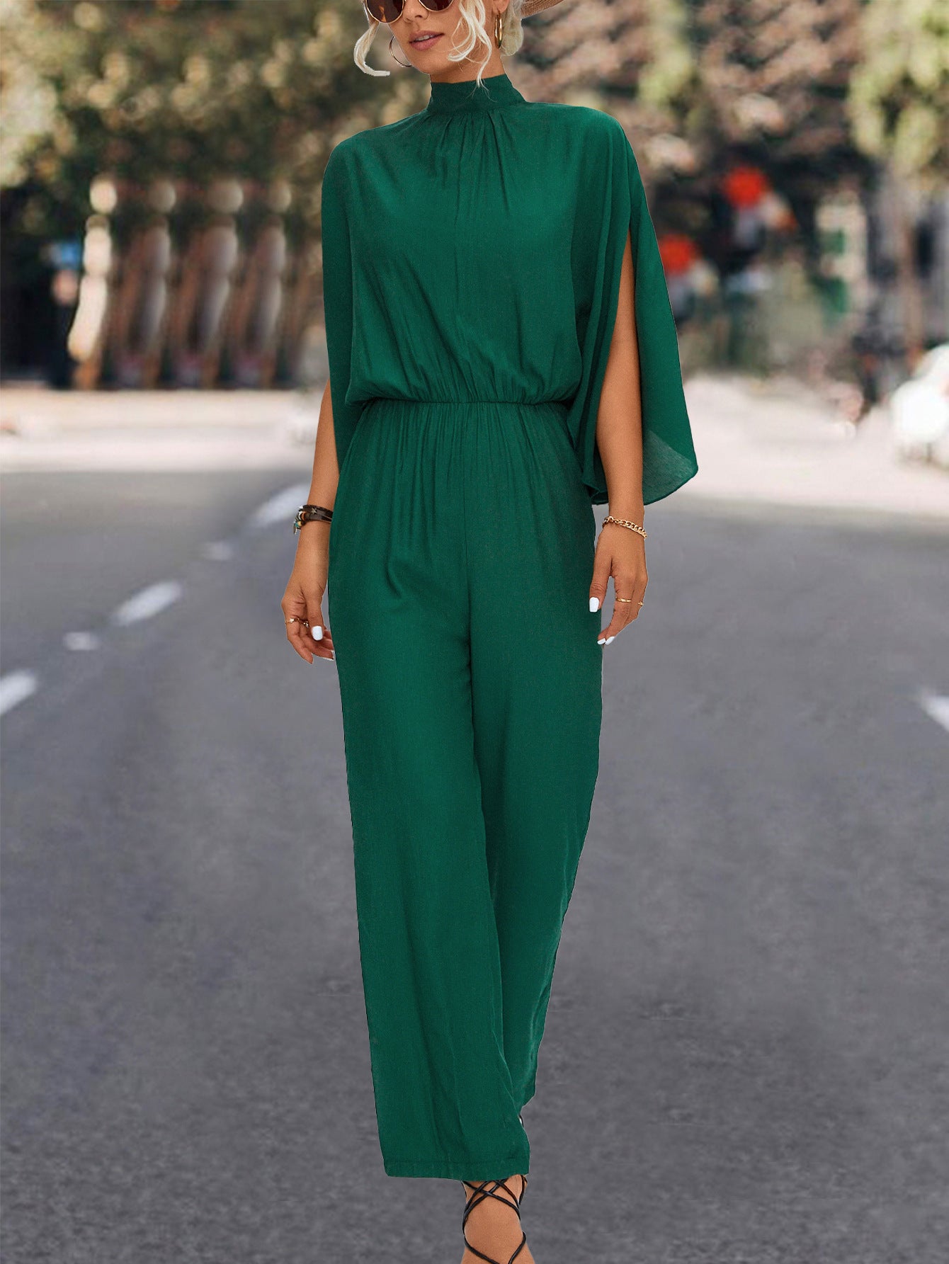 Women Clothing Popular Turtleneck Jumpsuit