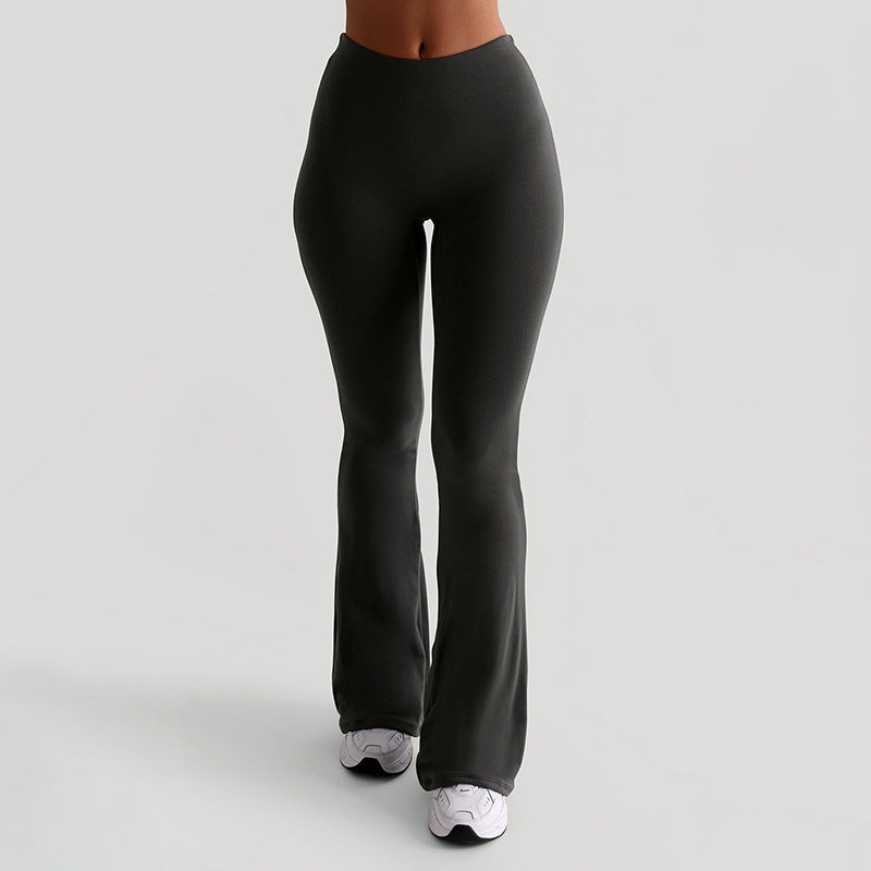 Autumn Women Fashionable Sexy Fitted Boot Cut Casual Trousers