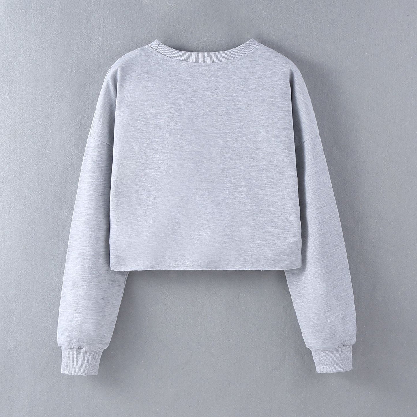Street Hipster Sexy Top Short Long Sleeve Sweatshirt Autumn Winter Women Clothing