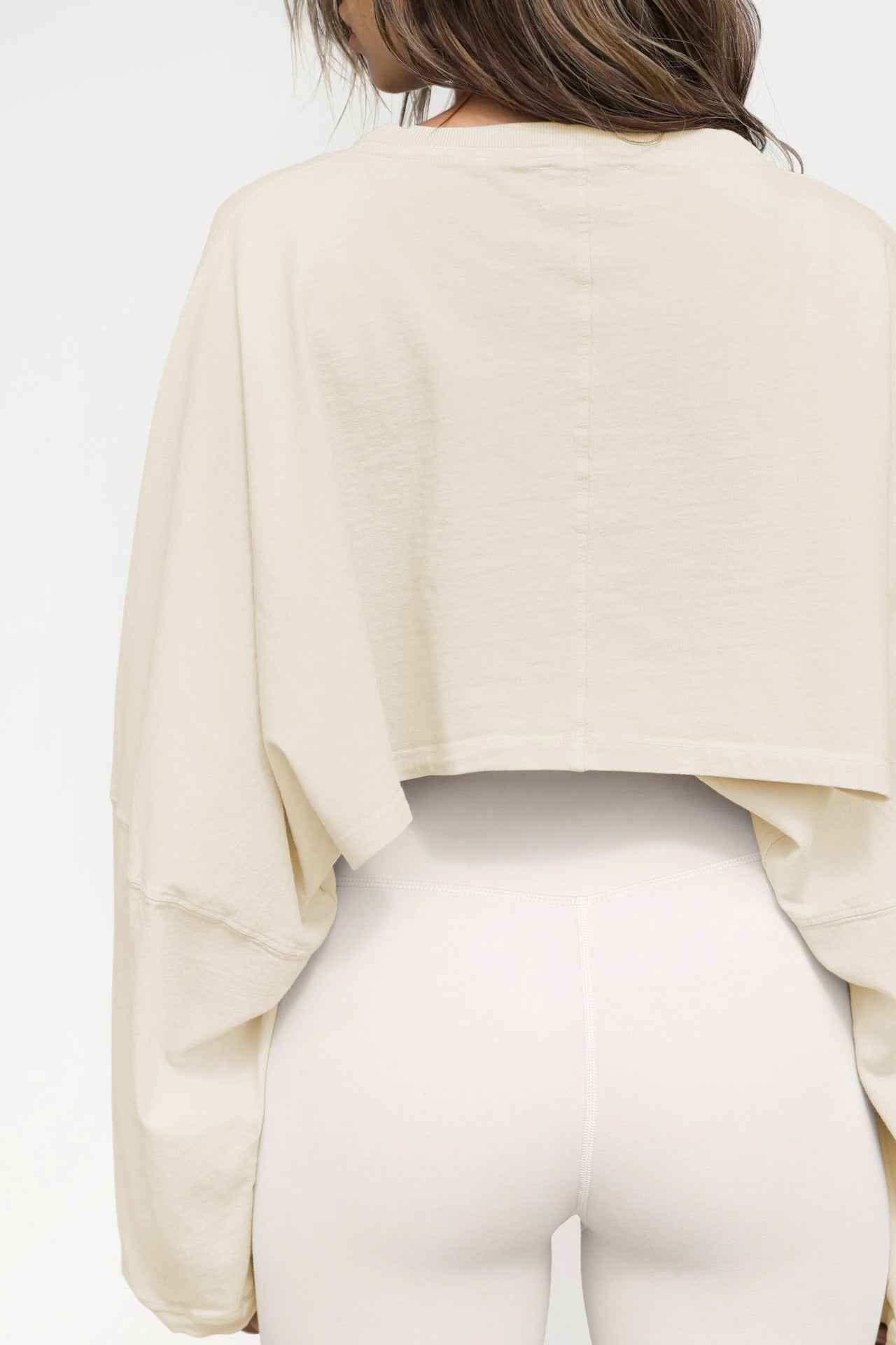 Popular round Neck Sweatshirt Women Clothing Short Sports Bottoming Shirt T shirt Knitwear Long Sleeve Top