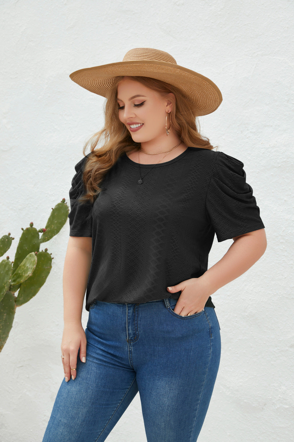 Plus Size Spring Summer Women Clothing Loose Fitting Casual T shirt Women Round Neck Short Sleeve Office Top