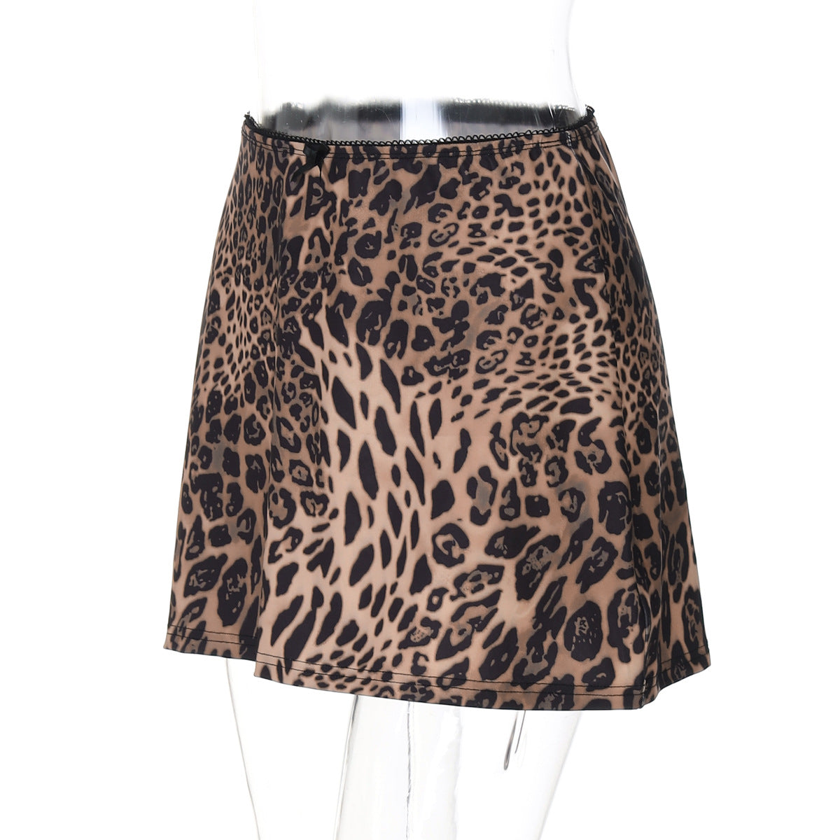 Summer Sexy Leopard Print Printed Short Skirt Stylish Simple Skirt