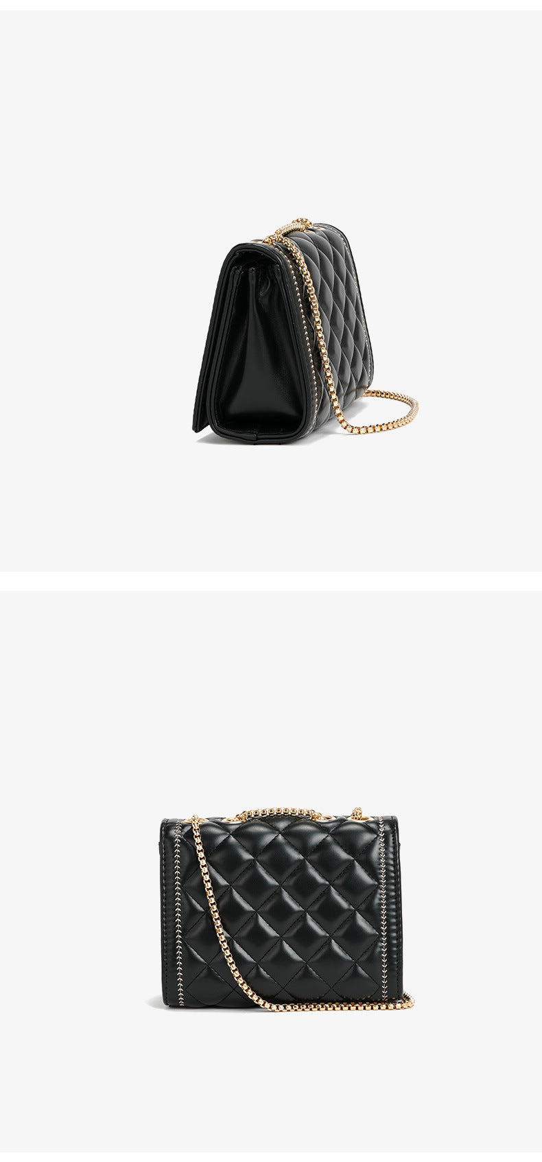 Bag Women Bag Winter High Grade Rhombus Chain Shoulder Crossbody Small Square Bag