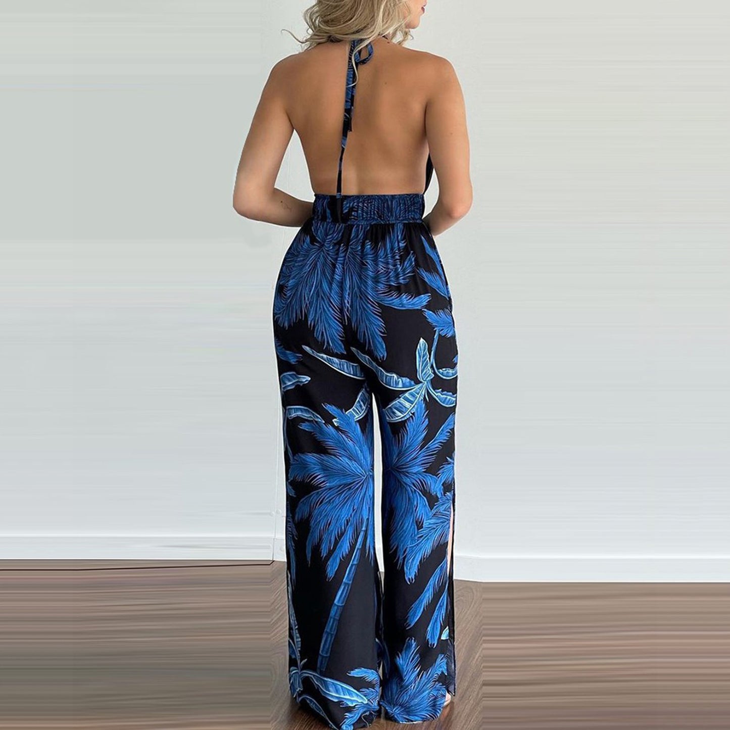 Women Clothing Digital Printing Colorful Jumpsuit Women