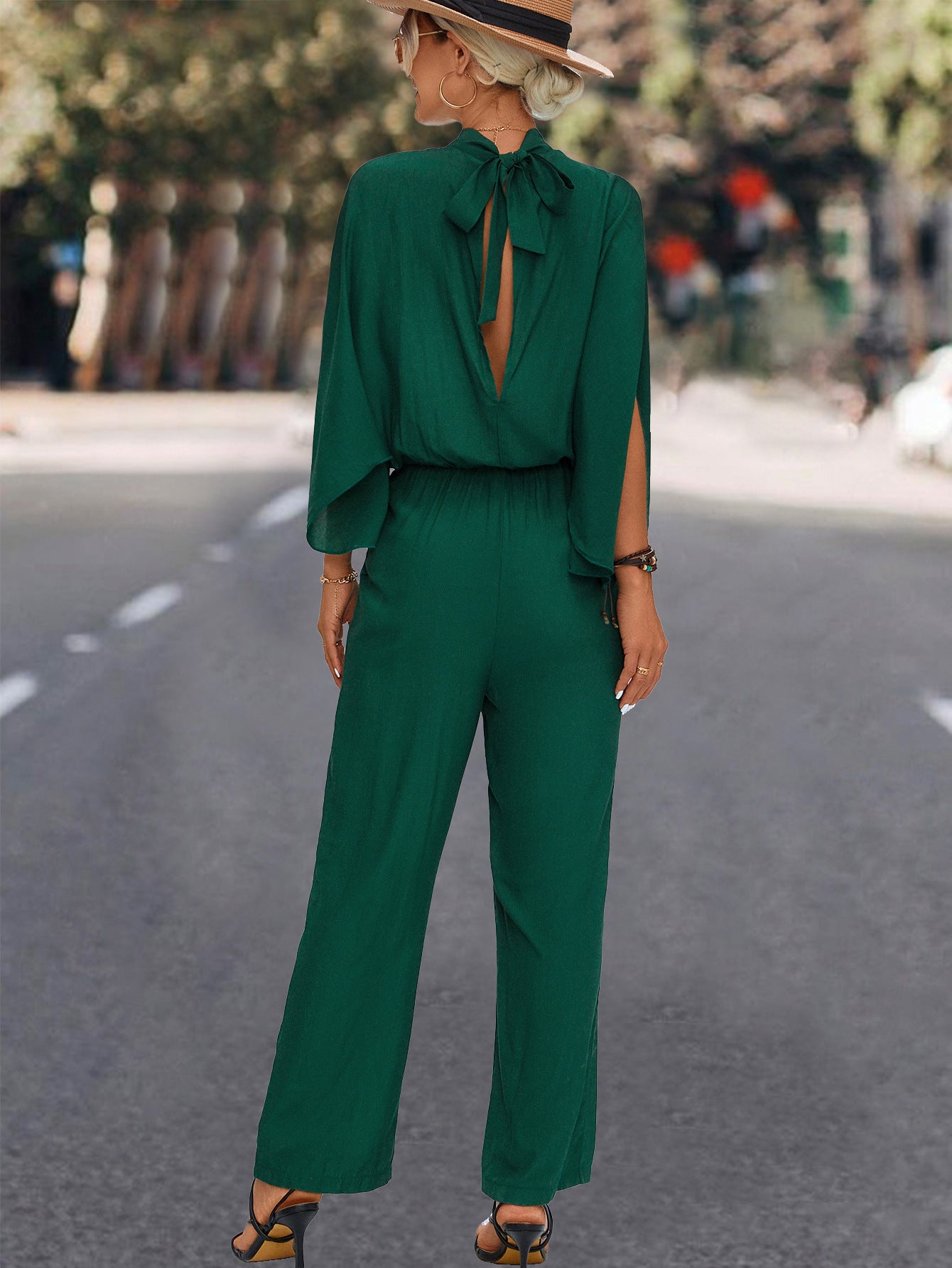 Women Clothing Popular Turtleneck Jumpsuit