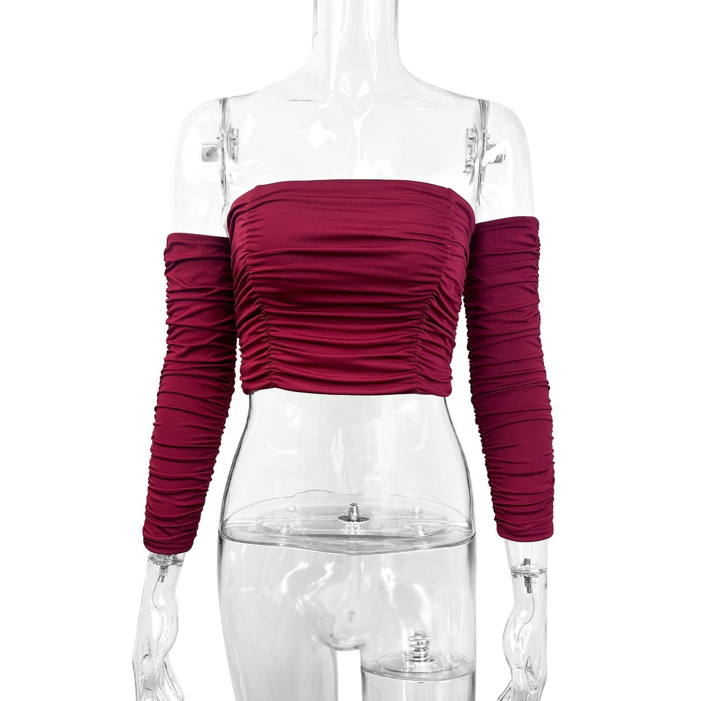 Sexy off Shoulder Top Summer Women Clothing Detachable Raglan Sleeve Top